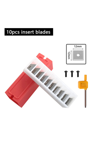 Choice3 10Pcs Blade 1Pc 8 12 12.7mm CNC Surfacing Router Bit Insert-Style Spo...