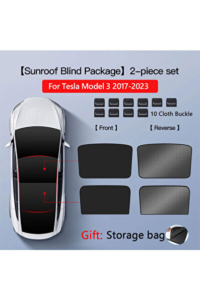 Choice5 واقيات شمسية من طراز Model 3 (2017-2023) لسيارة Tesla Model 3 ذات فتح...