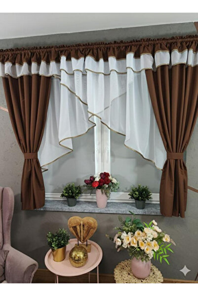 OEM Unique set of curtains + decorative drapes for living room bedroom, WIDTH...
