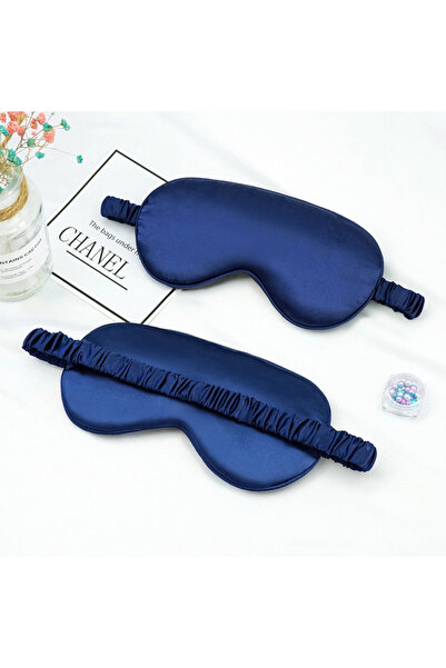 Choice4 رقعة عين زرقاء داكنة من حرير الصناعي، قناع للعين، قناع للنوم، رقعة لل...