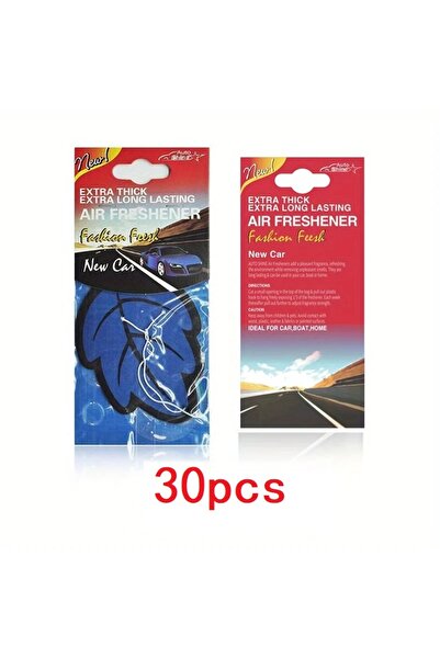 Choice7 30 قطعة زرقاء، 3-60 قطعة، معطر جو للسيارة، ورق معطر طبيعي برائحة الشا...