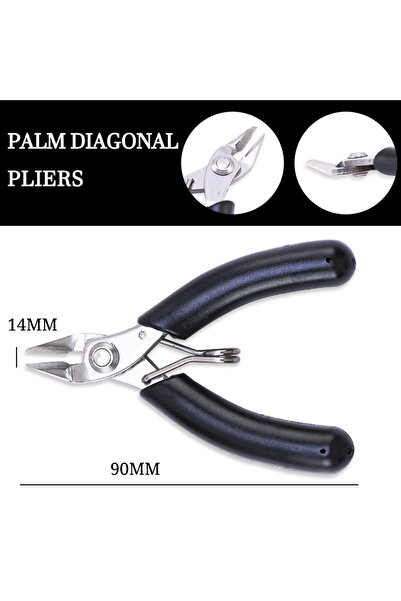 Choice4 3 كماشة من الفولاذ المقاوم للصدأ لصنع المجوهرات، كماشة قطع الأسلاك لإ...