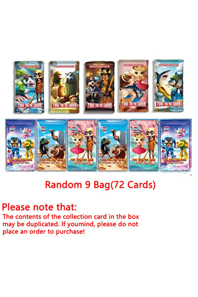 Choice1 Random 9 Bag 1 Set Italian Brainrot Cards of Collection Tungtungtung ...
