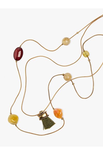 PARFOIS Boncuklu Uzun Çift Kolye