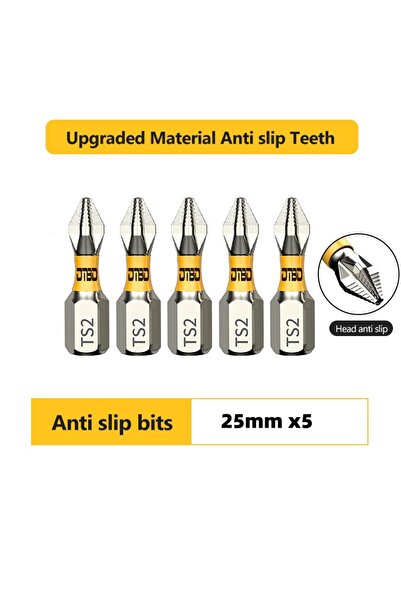 Choice3 5pcs 25mm 5PCS Ph2 Non-slip Cross Screwdriver Bits Set High Hardness ...