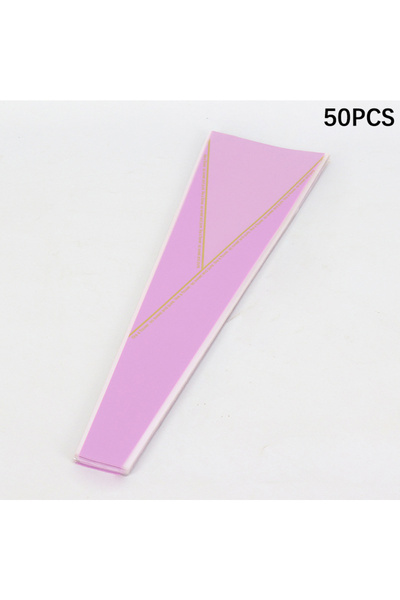 Choice3 50 كيس تغليف زهور وردية مفرد ، لون بنفسجي، حقيبة تغليف باقات الزهور، ...