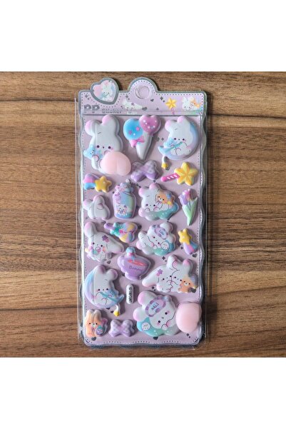 Choice5 ملصق كرتوني لطيف من البولي بروبيلين (قطعة واحدة) - زينة ثلاثية الأبعا...