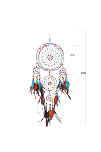 Choice1 Colorful Dream NEW Creative All Handmade Five-Ring Dream Catcher Pend...
