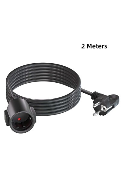 Choice 2 meters Black 2/3/5 meters EU Power Extension Cord Schuko plug Extens...