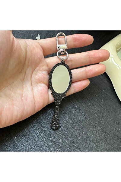 Choice4 black 1Pcs Retro Handle Mirror Vintage Bag pendant Fashion Keychain T...