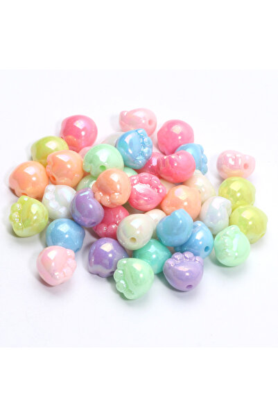 Choice1 C05859 11x12mm 30pcs 10Pcs AB Colored Acrylic Beads Mixed Large Cat P...