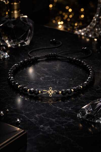 OEM Bracelet on string with link and 585 gold balls