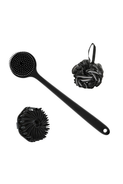 Choice3 مجموعة فرش استحمام من 3 قطع: فرشاة ظهر ناعمة من السيليكون للاستحمام، ...