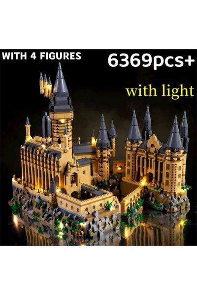 Choice لعبة بناء ثلاثية الأبعاد بتصميم قلعة سحرية مضيئة، مصنوعة من مكعبات صغي...