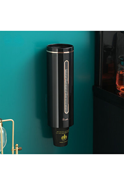 Choice4 black Wall mounted/desktop models Plastic Paper Cup Dispenser Househo...