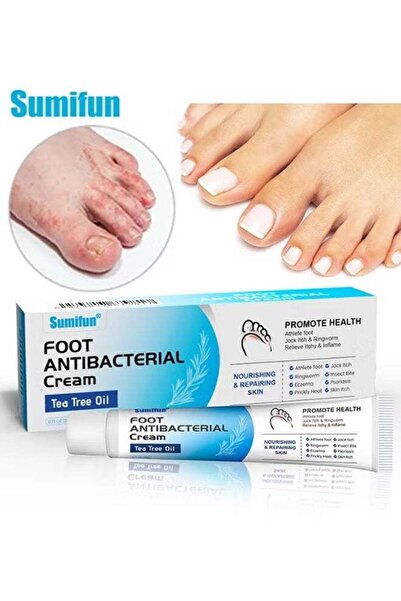 SUMIFUN كريم مضاد للبكتيريا للقدمين مع زيت شجرة الشاي الطبيعي لعلاج فطريات القدم