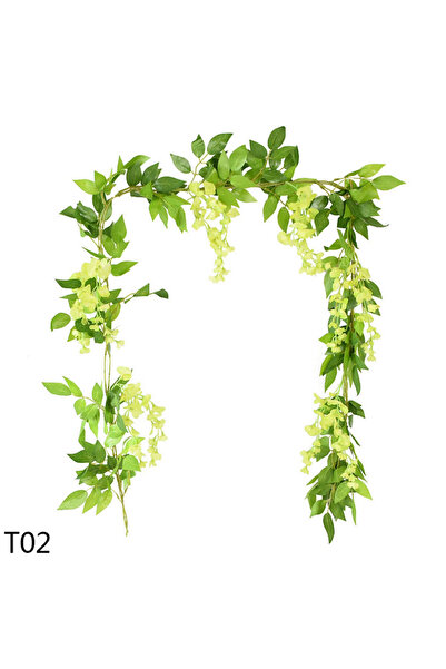 Choice4 T02 180 سم زهور الوستارية الاصطناعية، إكليل زهور متسلقة، نباتات صناعي...