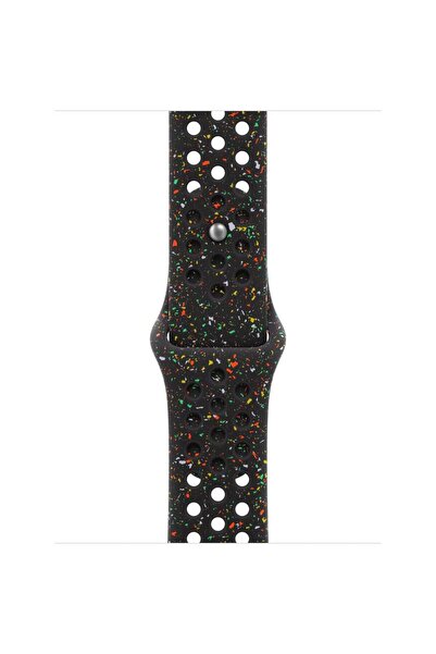 Apple Curea Smartwatch MGAE4ZM/A pentru Watch 42mm, Nike Sport Band, S/M (Negru)