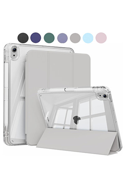 Choice49 جراب رمادي وأبيض لجهاز iPad Air 4 (إصدار 2020) متوافق مع أجهزة iPad ...