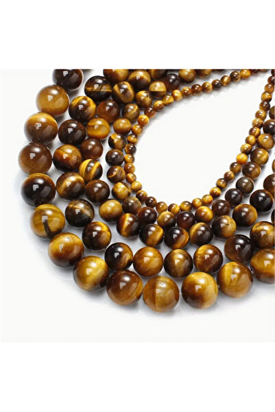 Choice8 4MM Yellow Tiger Eye 4/6/8/10/12mm A+ Quality Natural Stone Tiger's E...