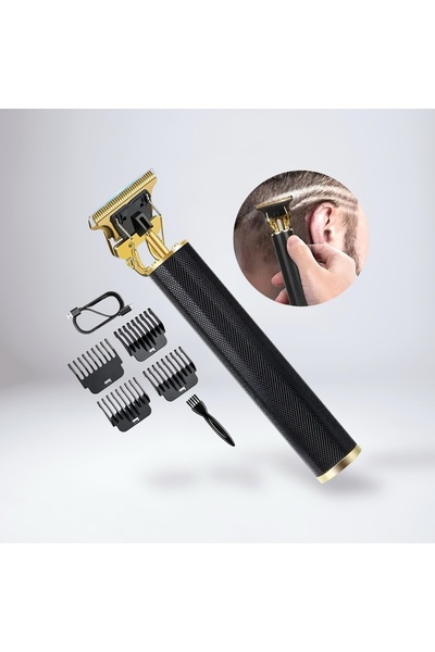OEM Vintage T9 Professional Hair Clipper, USB Rechargeable, 1200mAh, Stainles...