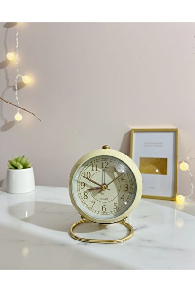 madewithlove Metal Ayaklı - Işıklı Dekoratif Çalar Saat