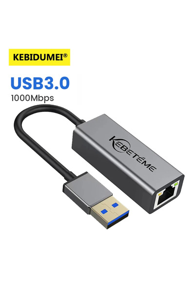 choice2 kebidumei 1000M USB3.0 to RJ45 10/100/1000Mbps USB 3.0 Wired Network ...