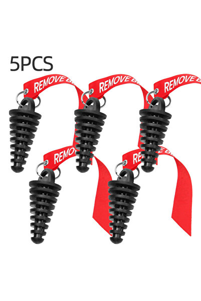 Choice8 كاتم صوت 5 قطع - أسود 1 1/3/5 قطع سدادة أنبوب عادم دراجة نارية سدادة ...