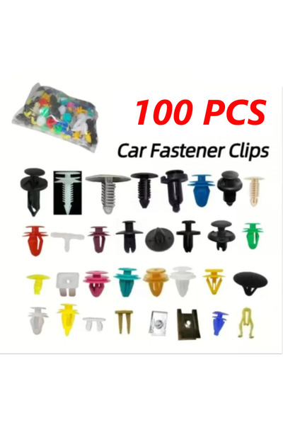 choice2 100 pcs 500/200/100Pcs 30 Kinds Universal Mixed Auto Fastener Car Bum...