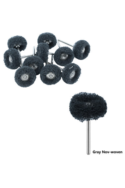 Choice7 10pcs Gray Nov-woven 10Pcs Tomenty Dental Polishing Brush Wheel Rotar...
