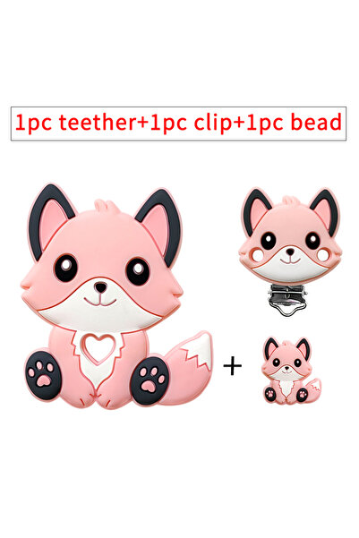 Choice8 مجموعة واحدة (1/3/10 قطع) من عضاضة سيليكون جديدة بتصميم رأس سنجاب كرت...