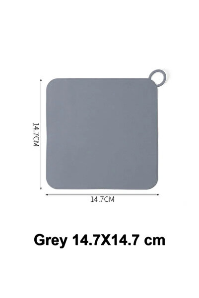 Choice1 Grey 14.7X14.7 cm Silicone floor drain anti-smell cover sewer sink sm...