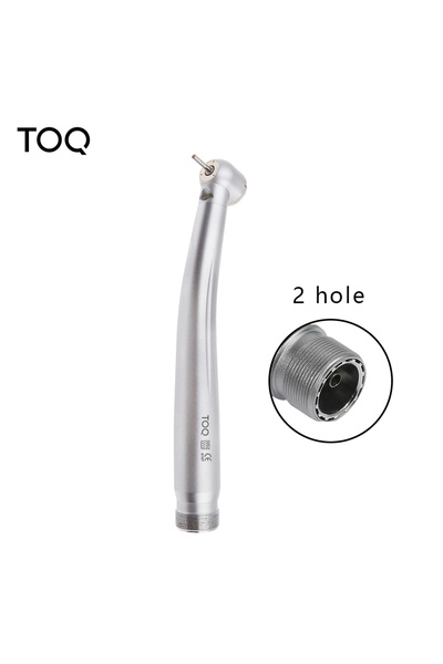 Choice 2 holes Dental LED High Speed Handpiece Standard Head Push Button Thre...