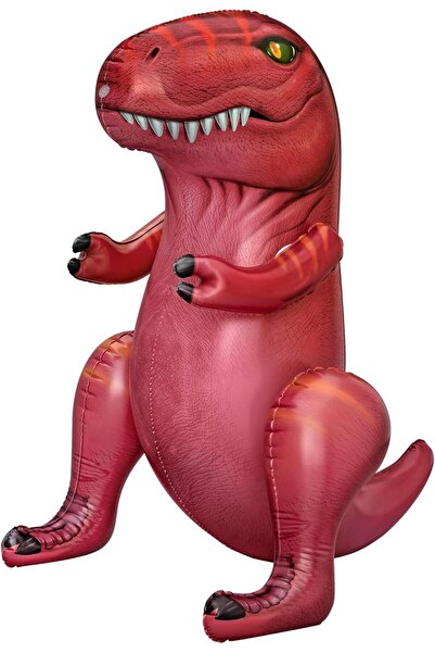 Mıncır Toys لعبة حديقة قابلة للنفخ على شكل ديناصور مع رذاذ الماء 99x76x122 سم...