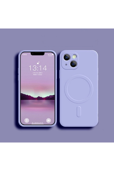 Choice73 For iPhone13ProMax Purple For Magsafe Magnetic Wireless Charge Case ...