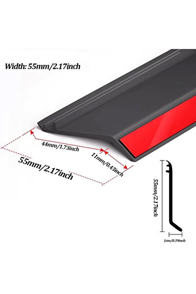 Choice1 Style 4 1m Aluminum Alloy Window Edge Water Deflector Sealing Strip B...