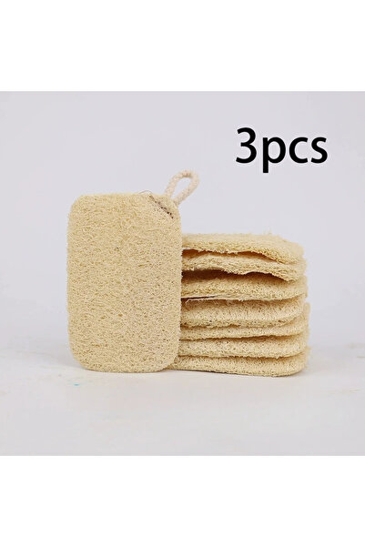 choice2 3 قطع أو 6 قطع من إسفنجة التقشير بطبقة واحدة - ليفة طبيعية للتقشير + ...