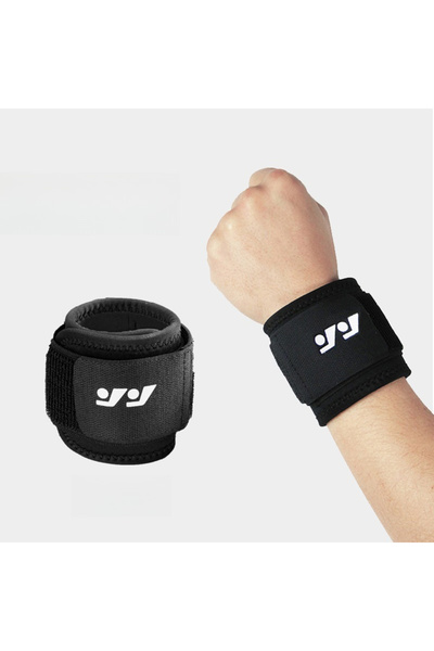 Choice1 واقي معصم رياضي أسود بلس قطعتين، ضمادة تثبيت واقية للياقة البدنية، دع...