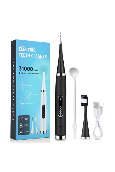 Choice1 جهاز تنظيف الأسنان الكهربائي المحمول ذو الرأس الواحد باللون الأسود، ل...