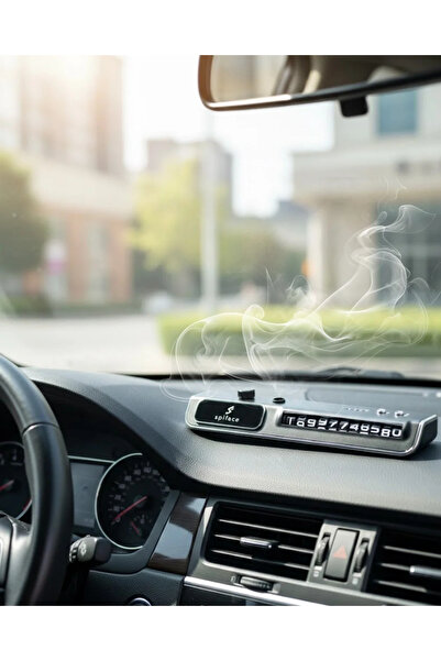 Epilons شاشة عرض رقم الهاتف على الزجاج الأمامي للسيارة مزودة بإضاءة LED + مرط...