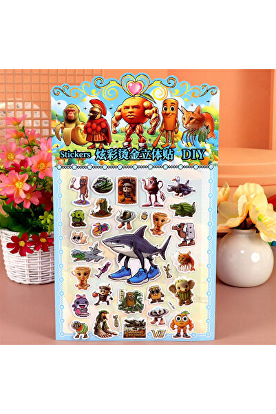 Choice3 قطعة واحدة من النمط 2، قطعة واحدة من ملصقات فقاعات ثلاثية الأبعاد على...