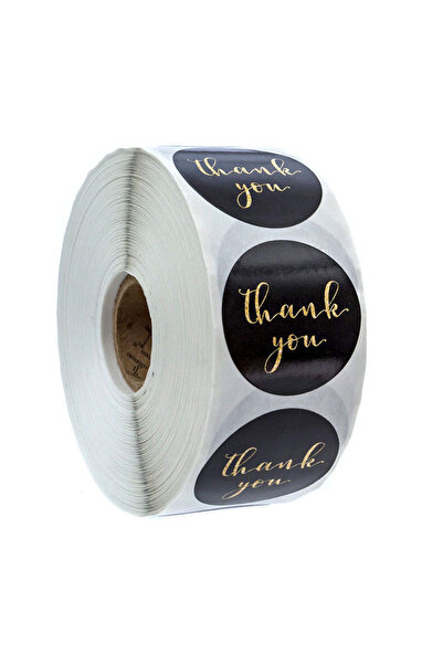 Choice5 ملصقات دائرية سوداء أخرى مقاس 2.5 سم، 500 قطعة، ورق كرافت، ملصقات شكر...