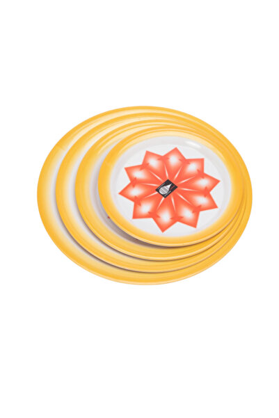 Generic Melamine Serving Plate Red Clay 35 cm