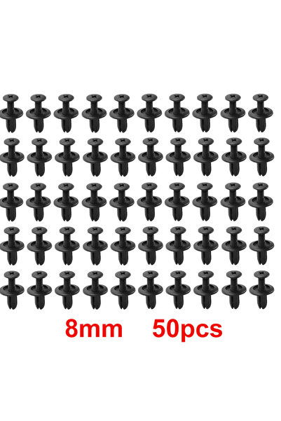 Choice3 8mm 50pcs 8mm/6mm Plastic Rivets Fasteners Screw Car Fender Bumper Sc...