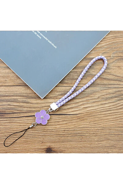 Choice4 Purple Small Flower Phone Straps Mobile Phone Lanyard , for USB ID Ca...