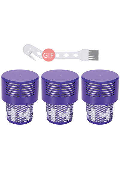 Choice1 3 قطع من فلاتر هيبا البديلة قابل للغسل لمكنسة دايسون V10 (SV12) سايكل...