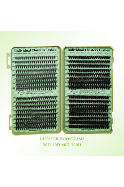Choice4 MIX 0.07mm D 640PCS 20D40D60D100D LASHSUN Lash Clusters book DIY Eyel...