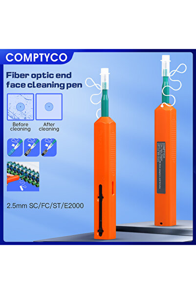choice2 1pc Orange (SC) COMPTYCO SC/FC/ST/E2000 2.5mm Fiber Optic Cleaning Pe...