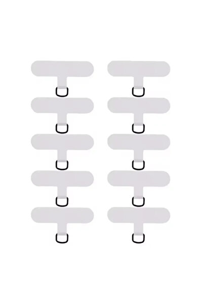 Choice8 ١٠ قطع من شريط ربط الهاتف المصنوع من النايلون الأبيض، قطعة توصيل أمان...