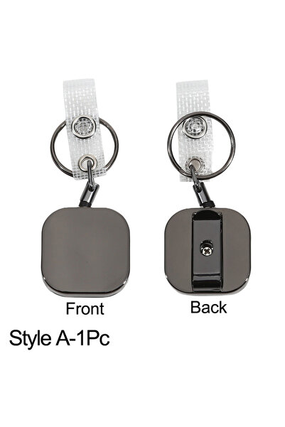 choice2 حامل شارة سلسلة مفاتيح قابل للسحب من النوع A-1 قطعة، مصنوع من المعدن ...